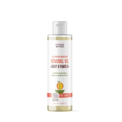 Organický sprchový olej na odstránenie SPF krému Mango Baby & Family Wooden Spoon 200ml