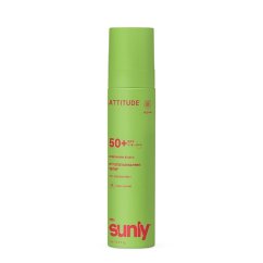 Children's mineral sunscreen spray ATTITUDE Sunly SPF 50+ with melon and coconut scent 75 ml