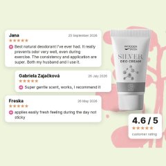 Organic Cream Deodorant with Micro Silver Wooden Spoon 40ml, customer reviews