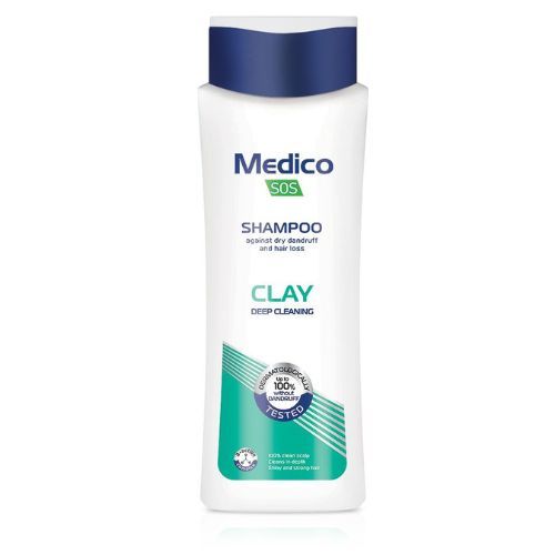 Głęboko oczyszczający szampon przeciw łupieżowi i przetłuszczaniu się skóry głowy Medico SOS 390ml