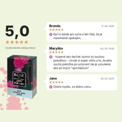 Mydlo z ružovej vody pre mužov Rose of Bulgaria 100 g, hodnotenia zákazníkov