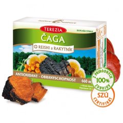 Čaga + reishi a rakytník TEREZIA 60 kapsúl Čaga + reishi a rakytník TEREZIA 60 kapsúl