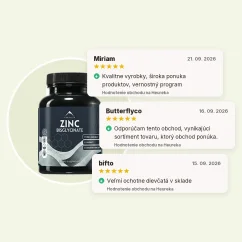 Zinok bisglycinát Hrotlife 90cps, hodnotenia obchodu