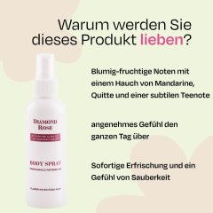 Parfümierter Körperspray Diamond Rose Biofresh 150 ml