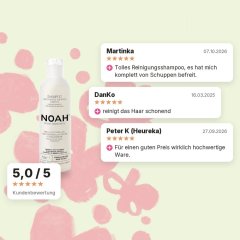 Reinigungs-Shampoo für Haare Grüner Tee und Basilikum Noah 250ml, Kundenbewertungen Reinigungs-Shampoo für Haare Grüner Tee und Basilikum Noah 250ml, Kundenbewertungen
