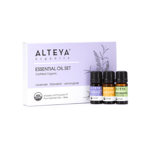 Dárkový set esenciálních olejů Bio Alteya 3x5 ml