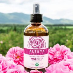 Růžová voda Alteya Organics v skle 240 ml