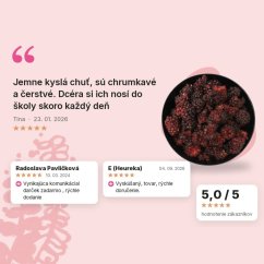 Černice, ostružiny lyofilizované celé Emerosa, hodnotenia zákazníkov