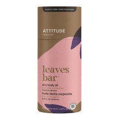Tuhý telový olej ATTITUDE Leaves bar - s vôňou santalového dreva 85g