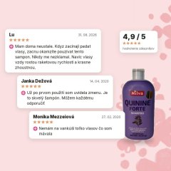 Šampón chinín forte 500 ml, hodnotenia zákazníkov