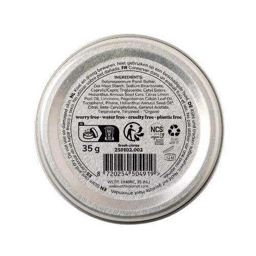 Přírodní krémový deodorant Fresh Citrus We love the planet 35g