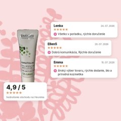 Telové hydratačné mlieko 12% urea Keratolin Biotrade 10ml vzorka, hodnotenia zákazníkov
