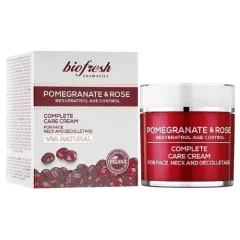 Treatment cream for the face, neck and décolleté against aging Pomegranate & Rose 200ml Treatment cream for the face, neck and décolleté against aging Pomegranate & Rose 200ml