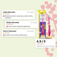 Detská zubná kefka od 2+ rokov Soft 6900 štetín ružový dino Nordics Oral Care, hodnotenia zákazníkov