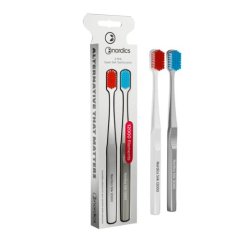 Set 2x ultra jemné kefky červená+modrá 12 000 SILK Nordics