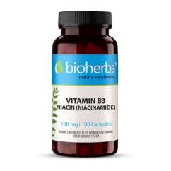 Vitamin B3 (niacin/niacinamid) Bioherba 100cps.