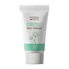 Organic Cream Deodorant Sensitive with Innovative Applicator Wooden Spoon 40 ml