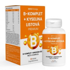 B-Complex + Kwas Foliowy PREMIUM MOVit Energy 90 tabletek