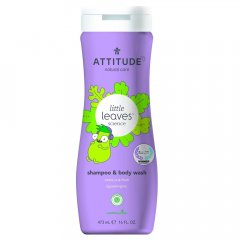 Little leaves Dětské tělové mýdlo a šampon (2v1) s vůní Vanilky a Hrušky Attitude 473ml