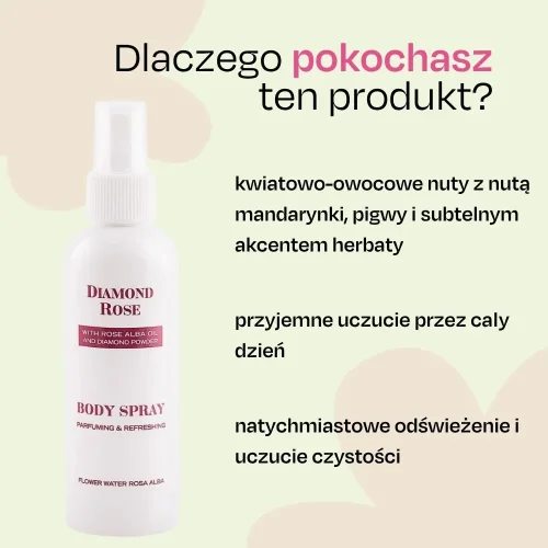 Perfumowany spray do ciała Diamond Rose Biofresh 150 ml