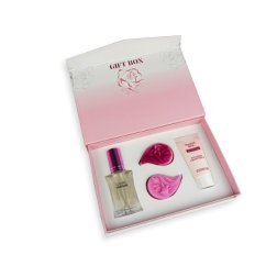 Zestaw upominkowy Diamentowa Róża - Luksusowe perfumy, mydło, serum na dzień i na noc Biofresh