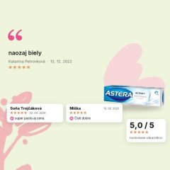 Zubná pasta Bieliaca Astera Active Aroma 100 ml, hodnotenia zákazníkov
