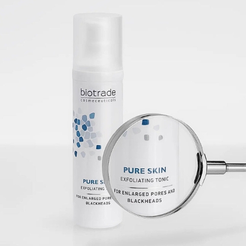Exfoliačné tonikum na rozšírené póry a čierne bodky Pure skin Biotrade 60ml