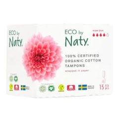 Women's tampons ECO by Naty - super plus 15pcs