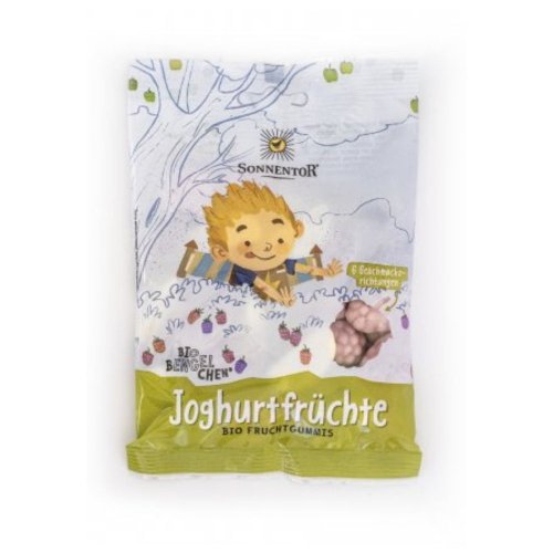 Jogurtové ovocie - želé s jogurtom a ovocnou príchuťou Sonnentor 100g