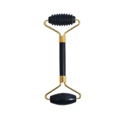 Acupressure Jade Black Bian Facial Massage Roller Venoc