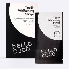 PAP+ Bieliace pásiky na zuby  HELLO COCO 28ks
