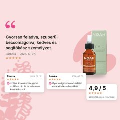 Noah Hyaluronsavas haj szérum 20ml, vásárlói értékelések