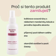 Parfémovaný tělový sprej Diamond Rose Biofresh 150 ml