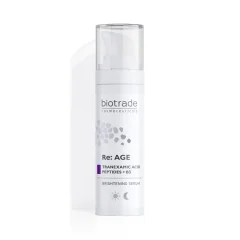 Rozświetlające serum do twarzy z 5% kwasem traneksamowym, 5% niacynamidem i peptydami Age Brightening Biotrade 30ml