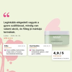 Regeneráló hajmaszk hialuronsavval Noah 200ml, vásárlói értékelések