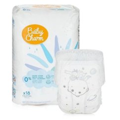 Dziecięce pieluchomajtki Super Dry Flex rozmiar PANT 6 XL 15+ BabyCharm 18 szt Dziecięce pieluchomajtki Super Dry Flex rozmiar PANT 6 XL 15+ BabyCharm 18 szt
