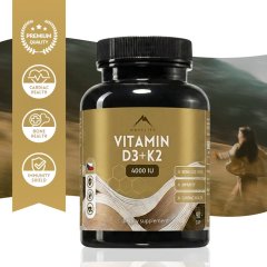 Vitamín D3 + K2 4000 IU Hrotlife 90 kapslí