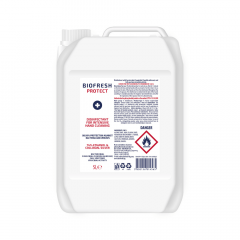Čistící Dezinfekční Antibakteriální roztok na ruce a povrchy bez ethanolu Biofresh 5 l