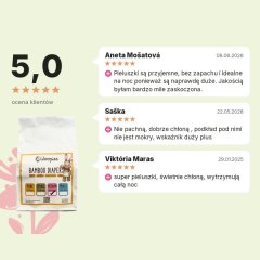 Eko pieluszki dziecięce Wooden Spoon Woopies MEDIUM 3 szt. próbka, oceny klientów