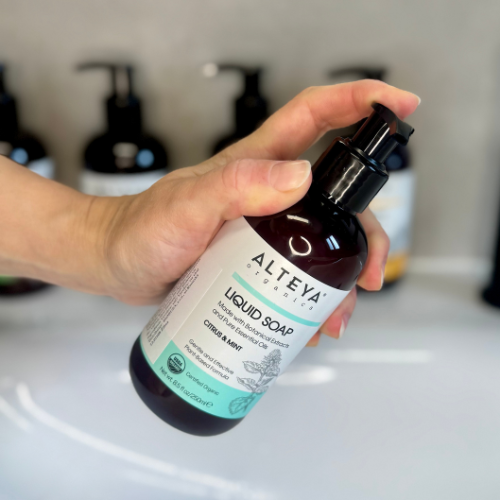 Tekuté mydlo Citrus a Mäta Alteya Organics 500 ml