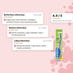 Zubná kefka Astera Active 3 soft AROMA, hodnotenia zákazníkov