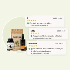 Béltámogatás - Poria cocos 90cps + Chaga tinktúra 100ml + Psyllium BIO 150g Hrotlife