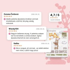 Woopies ÖKO baba pelenka SMALL (6-10kg) Wooden Spoon 32 db, vásárlói értékelések