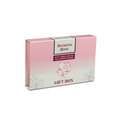 Darčekový set Diamond Rose - Luxusný parfum, mydielka, deň&noc sérum Biofresh