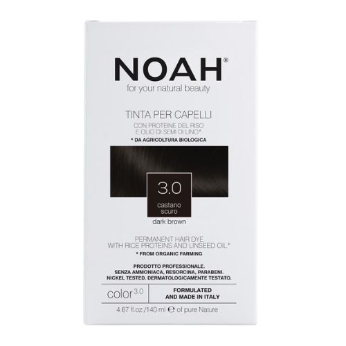 Krémová farba na vlasy tmavohnedá- COLOR KIT 3.0 Dark Brown - Noah 140 ml