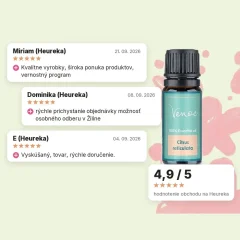 Esenciálny olej Zelená mandarínka Venoc 10 ml, hodnotenia zákazníkov