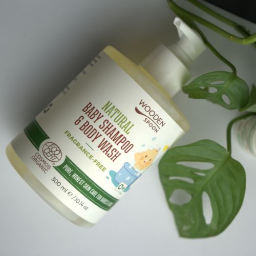Baba tusfürdő és sampon hajra 2in1 parfüm nélkül WoodenSpoon 300 ml