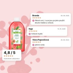 Mydlo na ruky - guava a papája Aroma 900 ml, hodnotenia zákazníkov