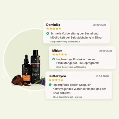 Haarwachstum: Chaga-Tinktur 100ml und Shampoo mit Chaga-Extrakt 200ml Hrotlife