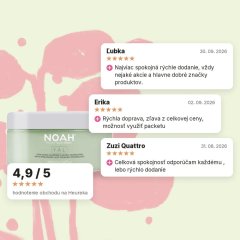 Regeneračná maska na vlasy s kyselinou hyalurónovou Noah 200ml, hodnotenia zákazníkov